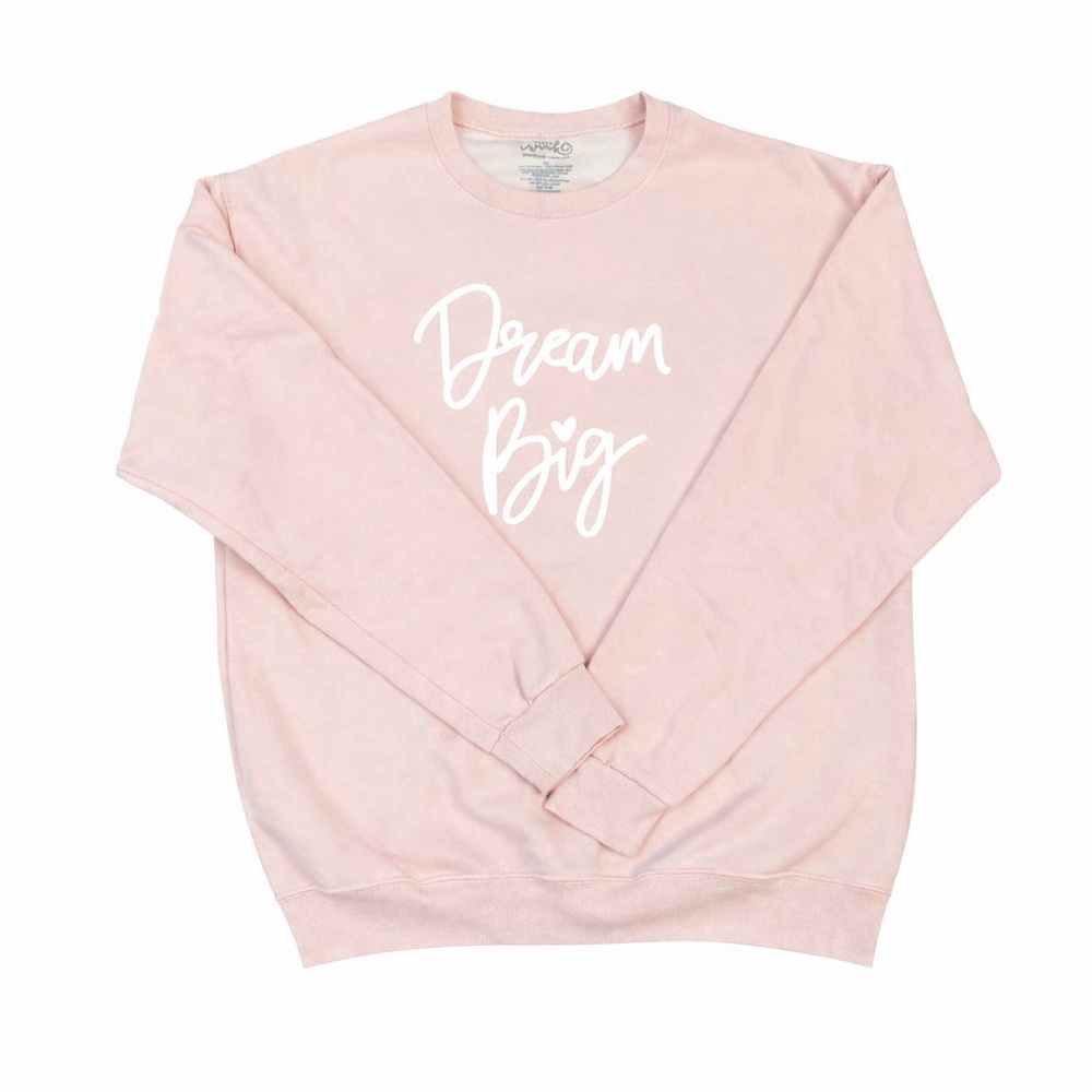 Sweet Wink Inspirational "Dream Big" Pink Sweatshirt